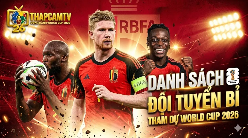 Đội Hình Bỉ World Cup 2026: Danh Sách & Sơ Đồ Chiến Thuật Rudi Garcia