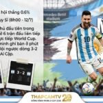 Hình ảnh Lionel Messi ăn mừng cảm xúc trong màn ngược dòng lịch sử của Argentina, sẵn sàng cho trận Tứ kết World Cup 2026 gặp Thụy Sĩ - Nhận định từ chuyên gia Thapcamtv.